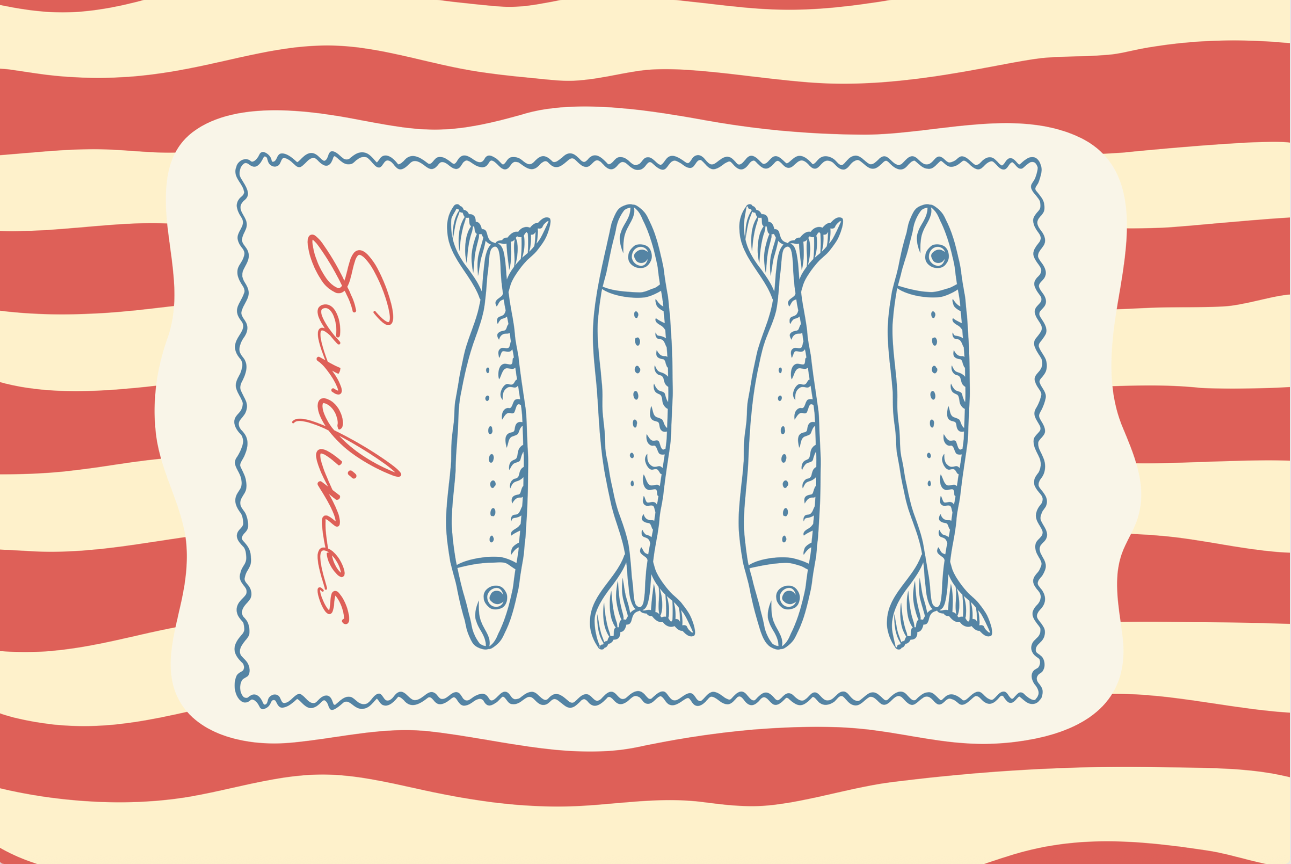 Sardines Summer Tablecloth