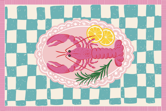 Skopelos Lobster Tablecloth