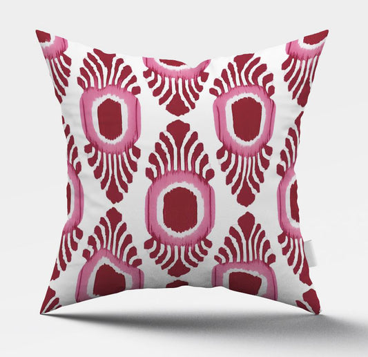 Ikat Red Scatter Cover