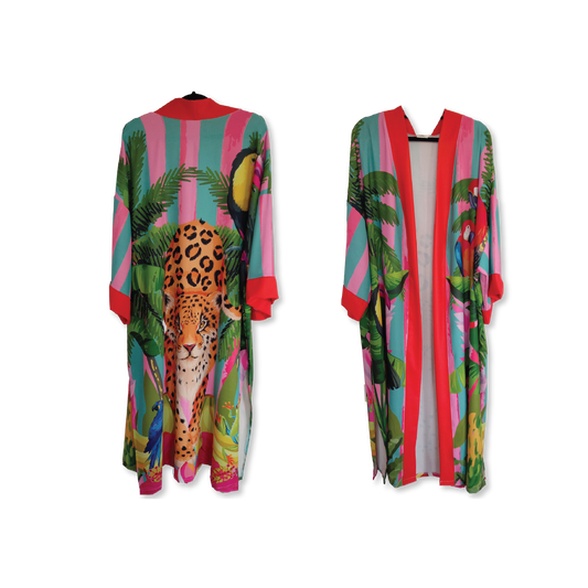 Lush Leopard Jungle Kimono